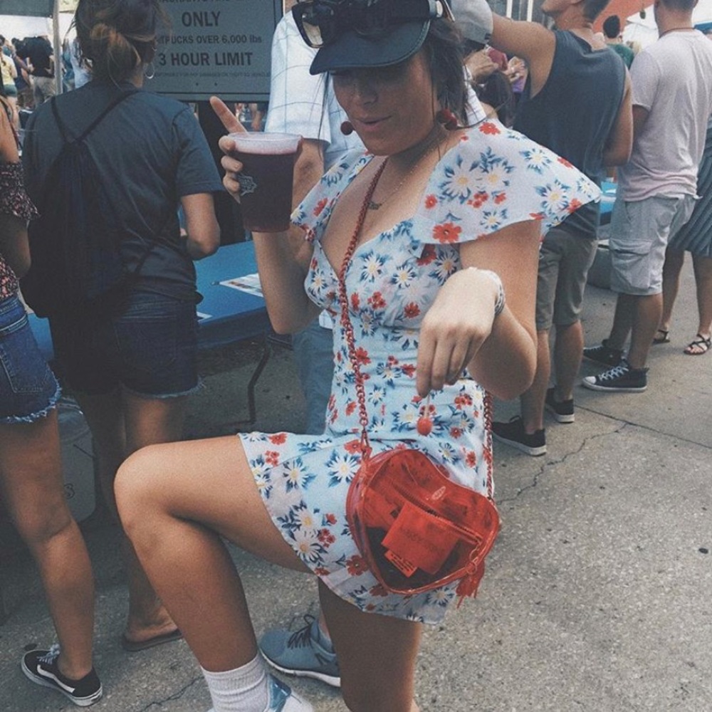 baby blue floral dress